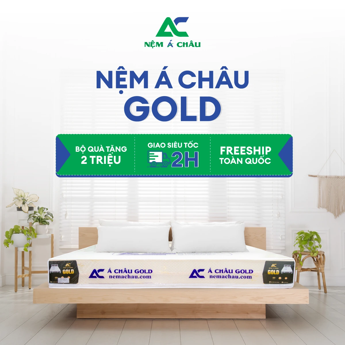 Sản phẩm bán chạy Nệm Á Châu Nệm Á Châu Gold